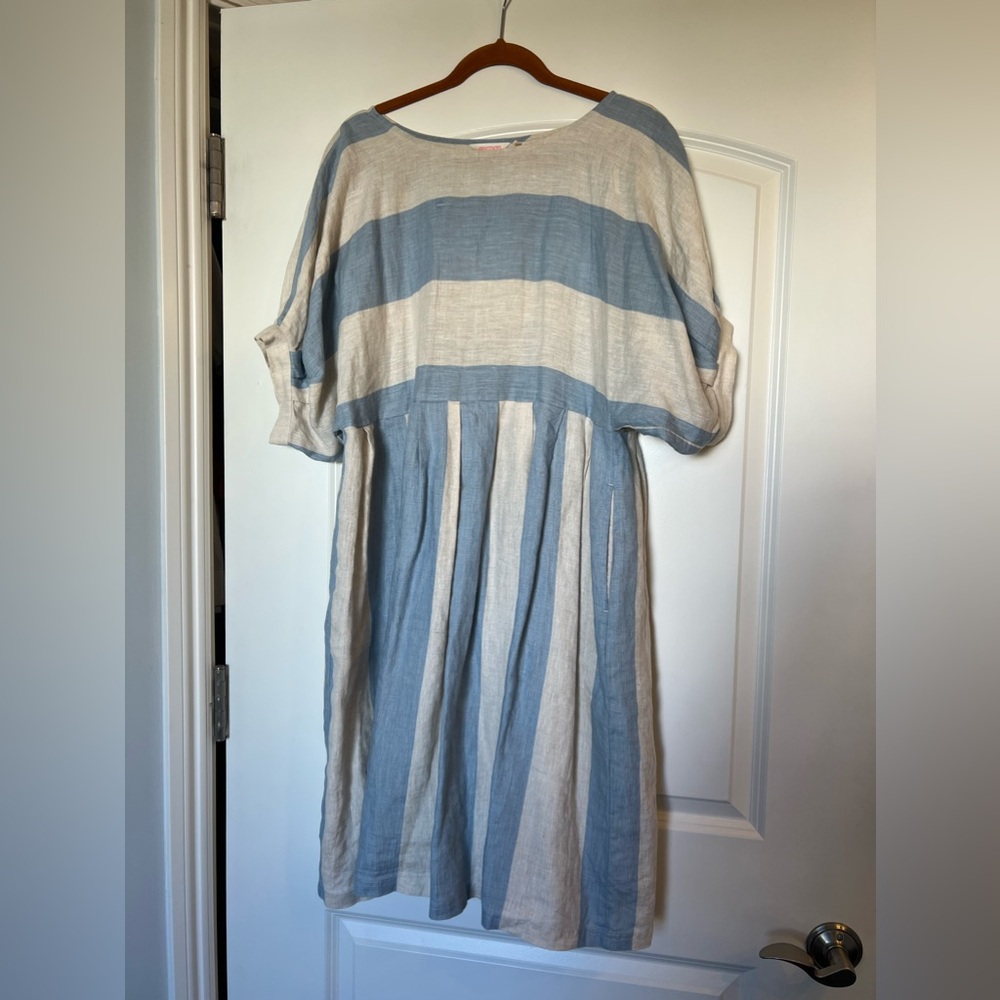 Gorman Blue and Cream Striped Dress